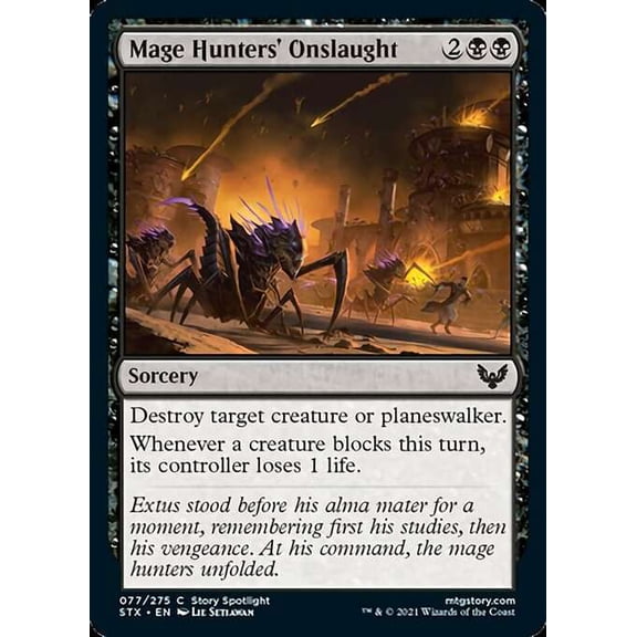 MtG Strixhaven: School of Mages Common Mage Hunters' Onslaught #77