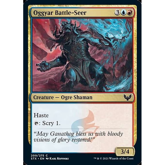 MtG Strixhaven: School of Mages Common Oggyar Battle-Seer #209