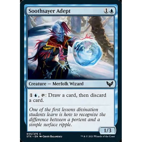 MtG Strixhaven: School of Mages Common Soothsayer Adept #55