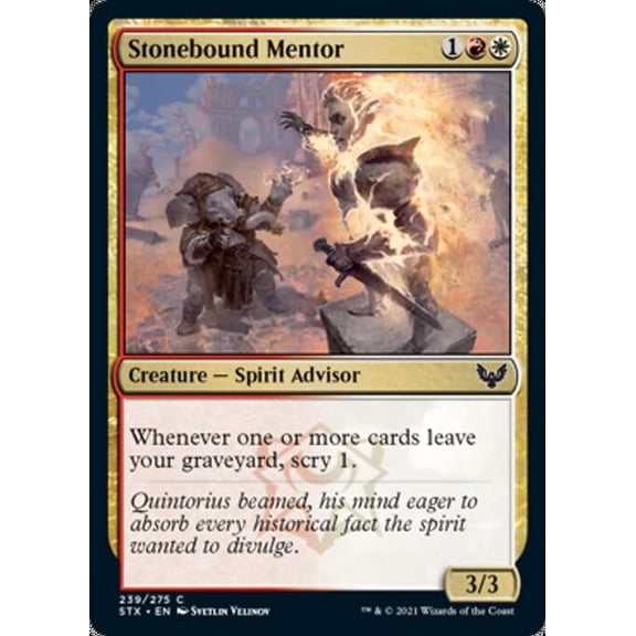 MtG Strixhaven: School of Mages Common Stonebound Mentor #239