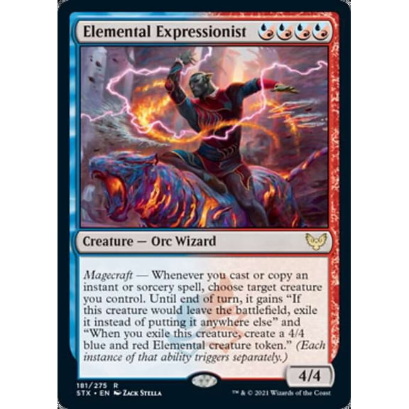 MtG Strixhaven: School of Mages Rare Elemental Expressionist #181