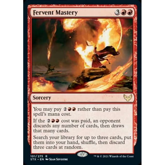 MtG Strixhaven: School of Mages Rare Fervent Mastery #101