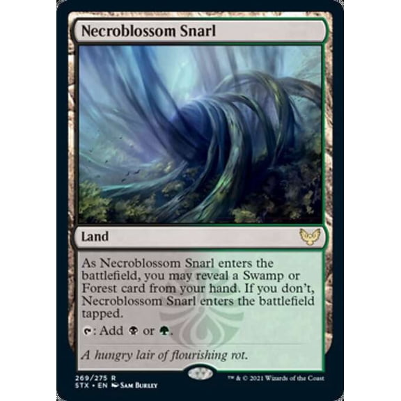 MtG Strixhaven: School of Mages Rare Necroblossom Snarl (Foil) #269