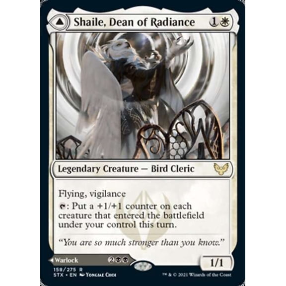 MtG Strixhaven: School of Mages Rare Shaile, Dean of Radiance // Embrose, Dean of Shadow #158
