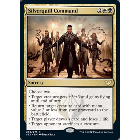 MtG Strixhaven: School of Mages Rare Silverquill Command #232