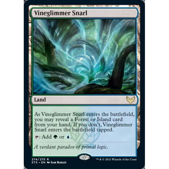 MtG Strixhaven: School of Mages Rare Vineglimmer Snarl #274