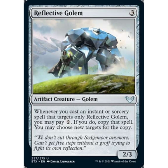 MtG Strixhaven: School of Mages Uncommon Reflective Golem #257
