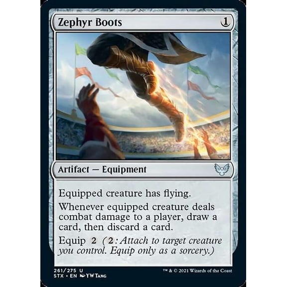 MtG Strixhaven: School of Mages Uncommon Zephyr Boots #261