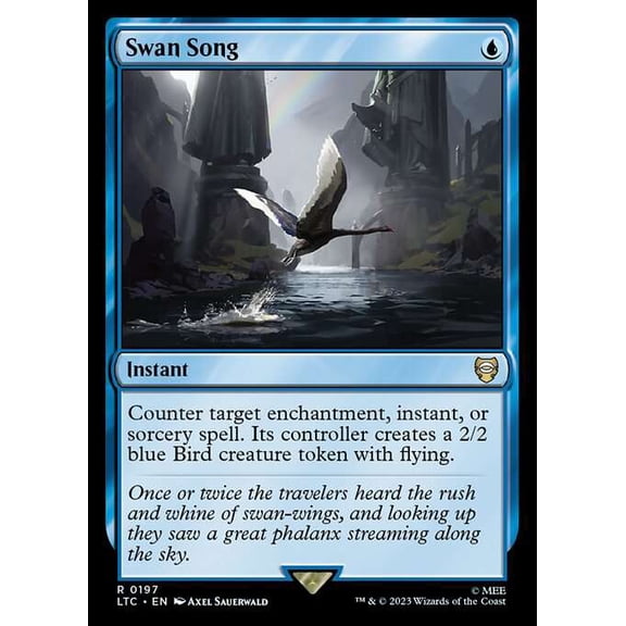 MtG Tales of Middle-Earth Commander Rare Swan Song #197