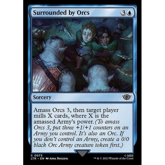 MtG Tales of Middle-Earth Common Surrounded by Orcs #73