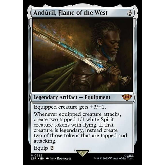 MtG Tales of Middle-Earth Mythic Rare Anduril, Flame of the West #236