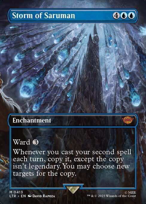 saruman mtg cards of Many Colors where X is that spells mana value Saruman, the White Hand |