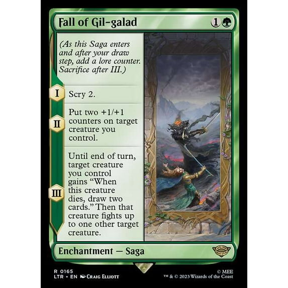 MtG Tales of Middle-Earth Rare Fall of Gil-galad #165
