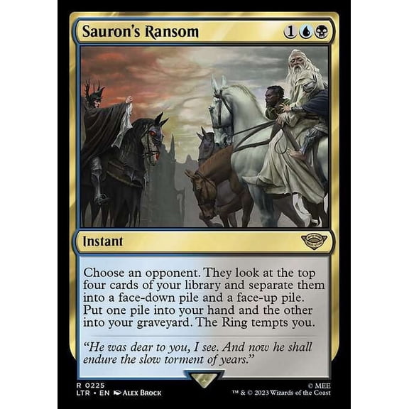 MtG Tales of Middle-Earth Rare Sauron's Ransom #225