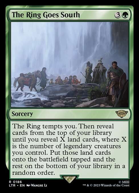 MtG Tales of Middle-Earth Rare The Ring Goes South #186 MtG Tales of Middle-Earth Rare The Ring Goes South #186