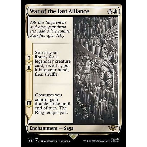 MtG Tales of Middle-Earth Rare War of the Last Alliance #36