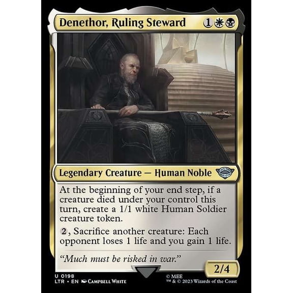 MtG Tales of Middle-Earth Uncommon Denethor, Ruling Steward #198