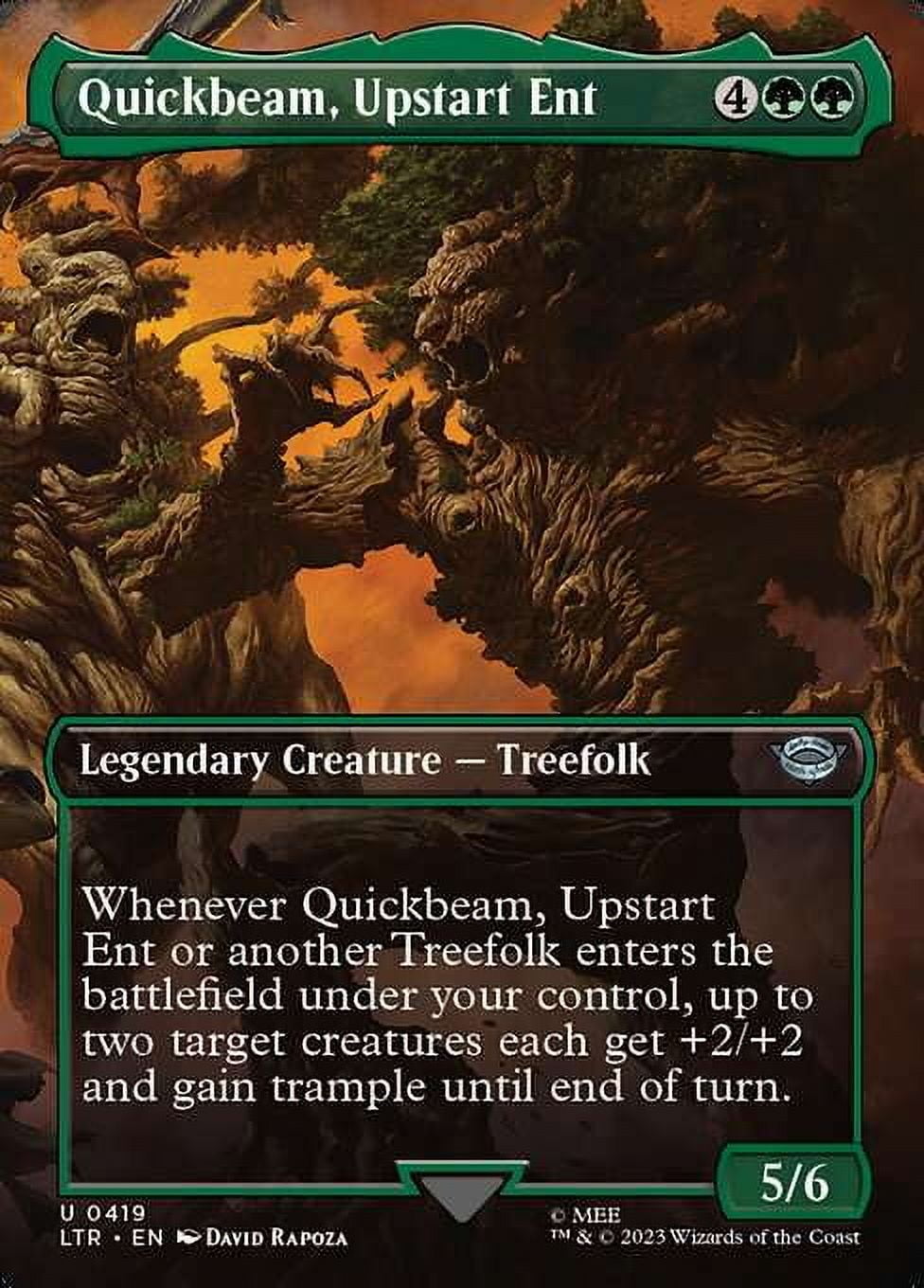 ent mtg cards Overlooked Common Sees 213% Price Spike Thanks to Recent Unban The Lord of the Rings Generous Ent Art Card 