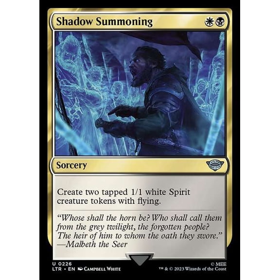 MtG Tales of Middle-Earth Uncommon Shadow Summoning #226