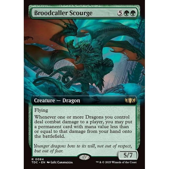 MtG Tarkir: Dragonstorm Commander Rare Broodcaller Scourge #84