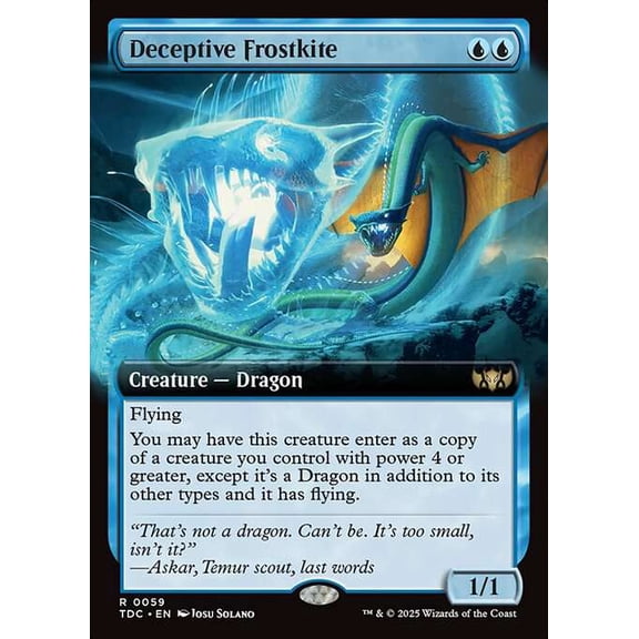 MtG Tarkir: Dragonstorm Commander Rare Deceptive Frostkite #59