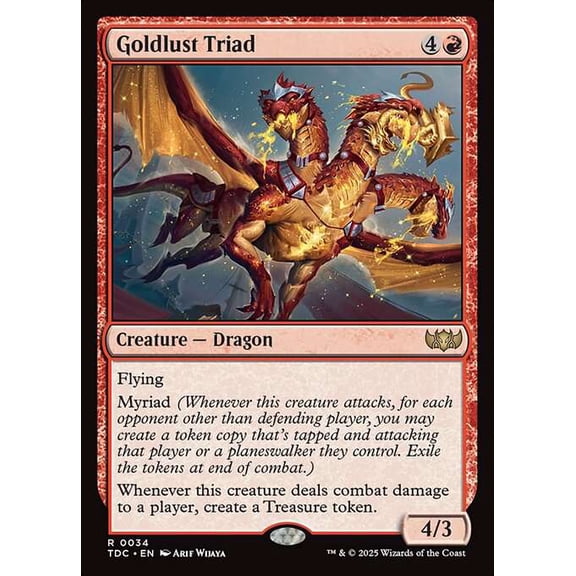 MtG Tarkir: Dragonstorm Commander Rare Goldlust Triad #34