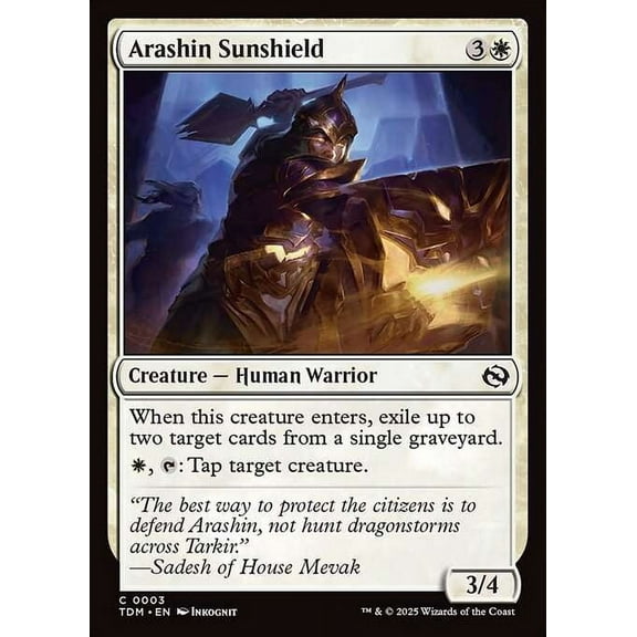 MtG Tarkir: Dragonstorm Common Arashin Sunshield #3