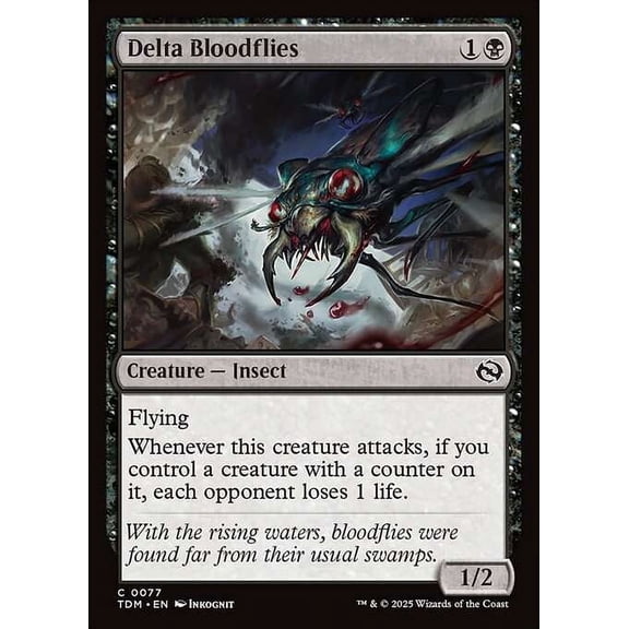 MtG Tarkir: Dragonstorm Common Delta Bloodflies #77