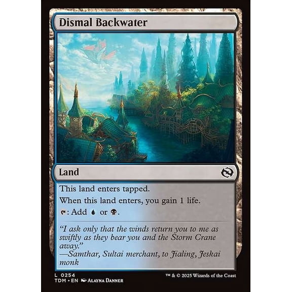 MtG Tarkir: Dragonstorm Common Dismal Backwater #254