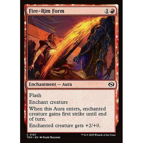 MtG Tarkir: Dragonstorm Common Fire-Rim Form #107