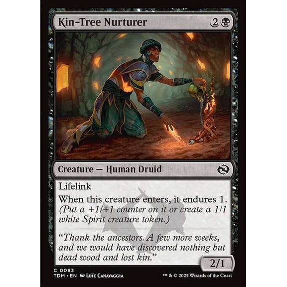 MtG Tarkir: Dragonstorm Common Kin-Tree Nurturer (FOIL) #83