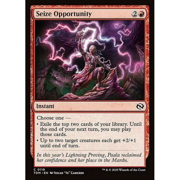 MtG Tarkir: Dragonstorm Common Seize Opportunity #119