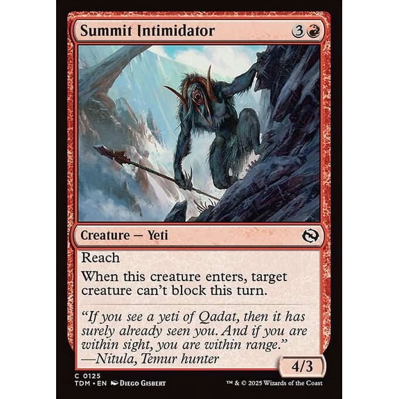 MtG Tarkir: Dragonstorm Common Summit Intimidator #125