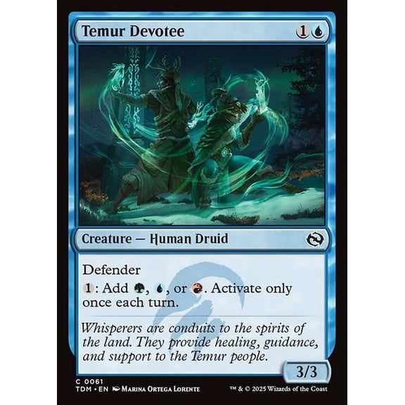 MtG Tarkir: Dragonstorm Common Temur Devotee (FOIL) #61