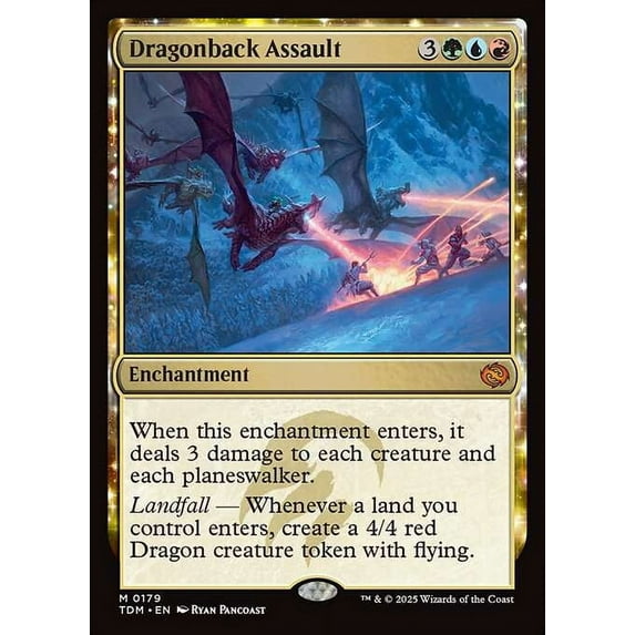 MtG Tarkir: Dragonstorm Mythic Rare Dragonback Assault #179