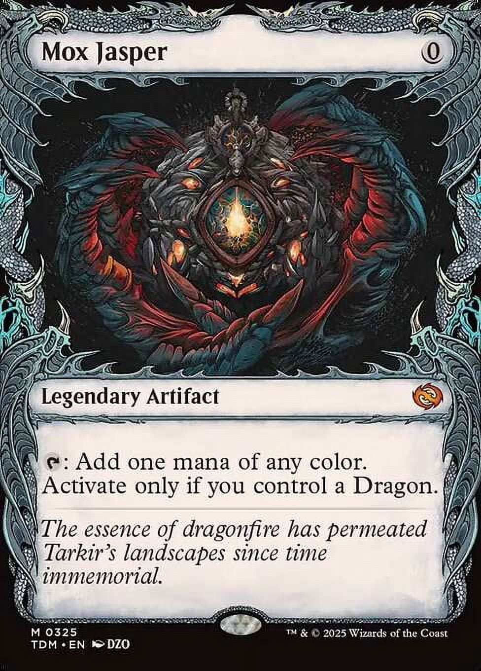 mtg card db MtG Tarkir: Dragonstorm Mythic Rare Mox Jasper (Draconic Showcase) #325