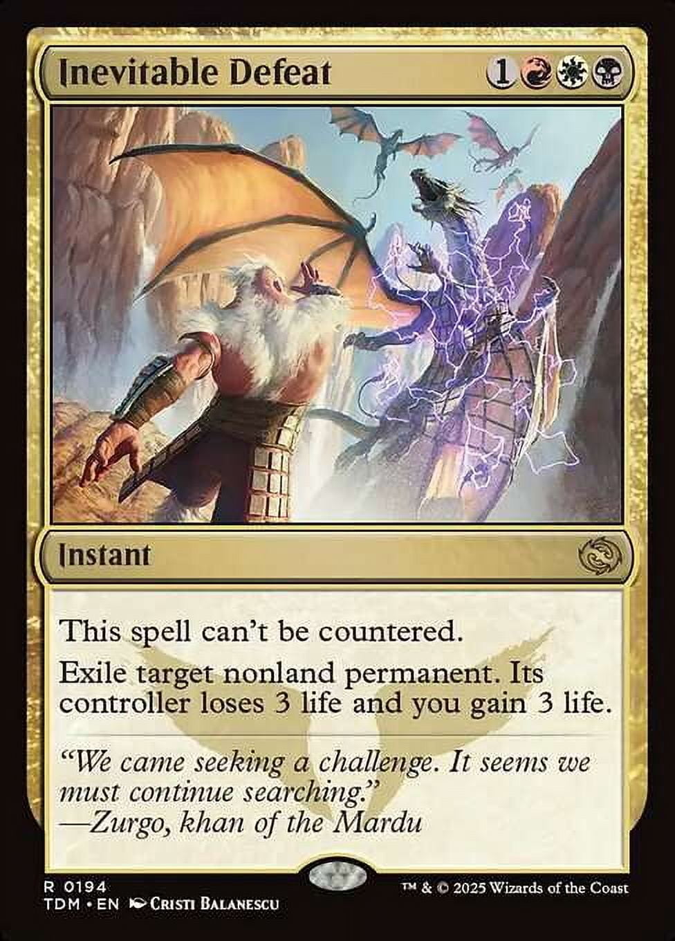 tarkir dragonstorm valuable mtg cards Magic: The Gathering - Tarkir: Promos Selector(.legalities MtG Tarkir: Dragonstorm Rare Inevitable