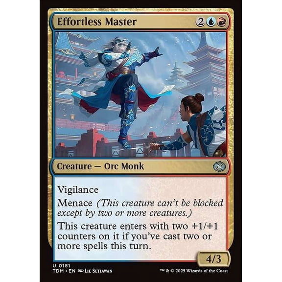 MtG Tarkir: Dragonstorm Uncommon Effortless Master #181