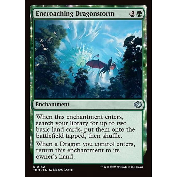 MtG Tarkir: Dragonstorm Uncommon Encroaching Dragonstorm #142