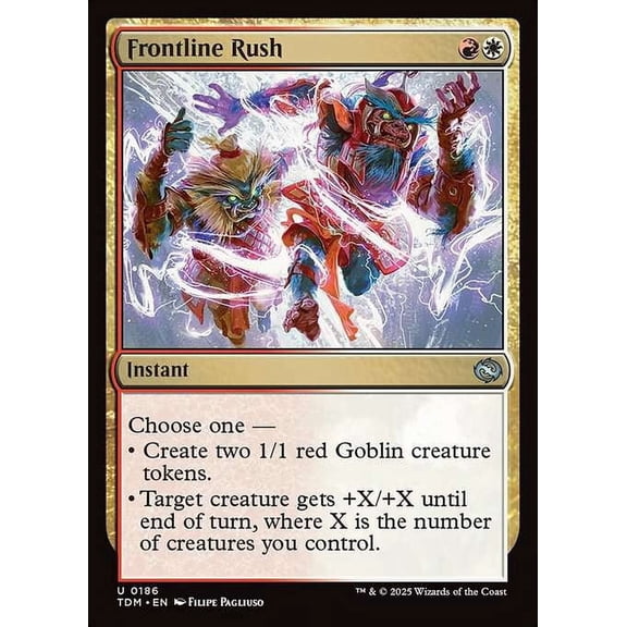 MtG Tarkir: Dragonstorm Uncommon Frontline Rush #186