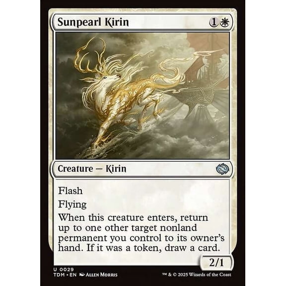 MtG Tarkir: Dragonstorm Uncommon Sunpearl Kirin #29