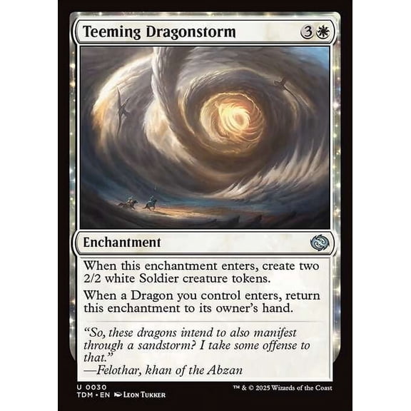 MtG Tarkir: Dragonstorm Uncommon Teeming Dragonstorm #30
