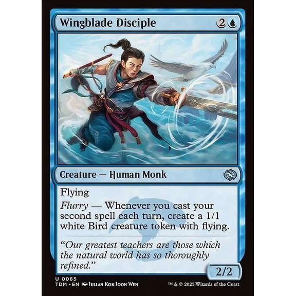 MtG Tarkir: Dragonstorm Uncommon Wingblade Disciple (FOIL) #65