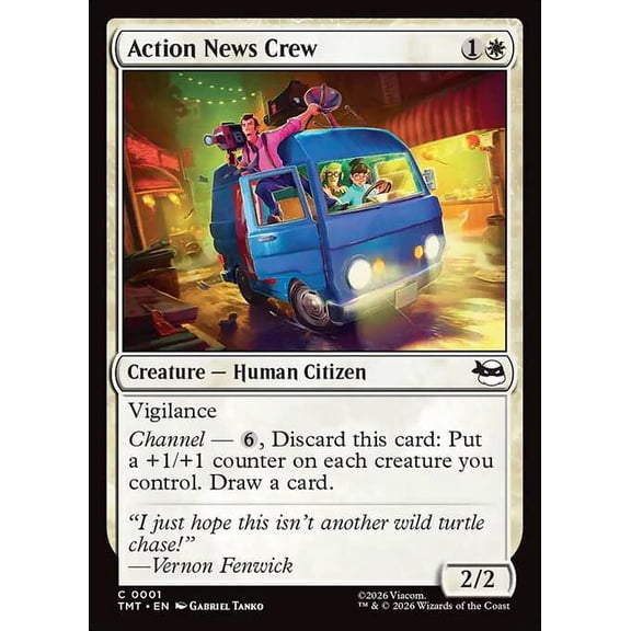 MtG Teenage Mutant Ninja Turtles Common Action News Crew #1