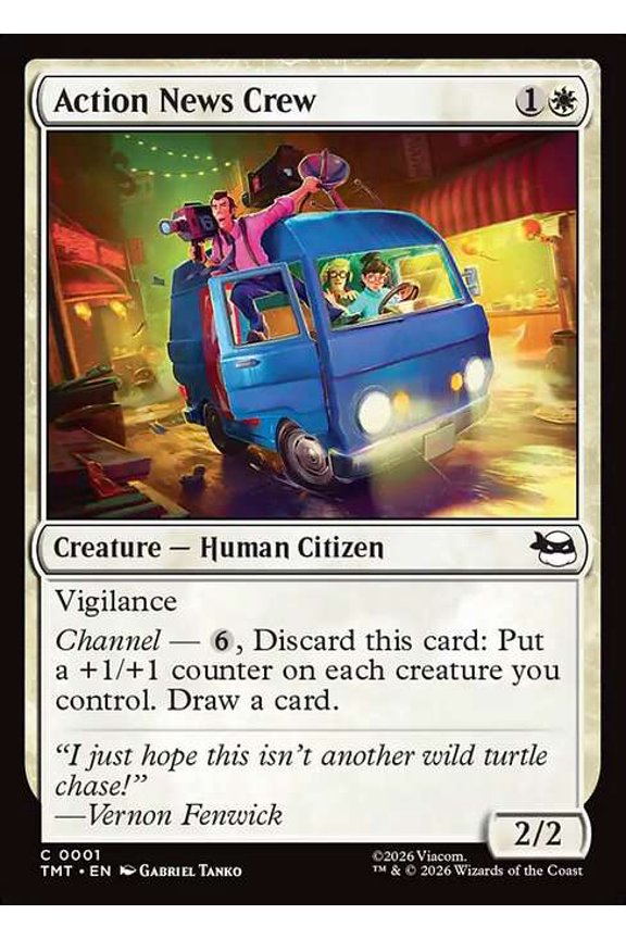 MtG Teenage Mutant Ninja Turtles Common Action News Crew #1