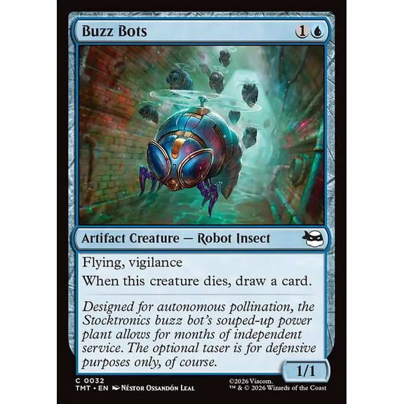 MtG Teenage Mutant Ninja Turtles Common Buzz Bots [FOIL] #32