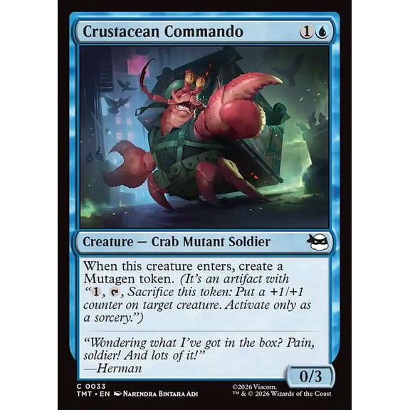 MtG Teenage Mutant Ninja Turtles Common Crustacean Commando [FOIL] #33