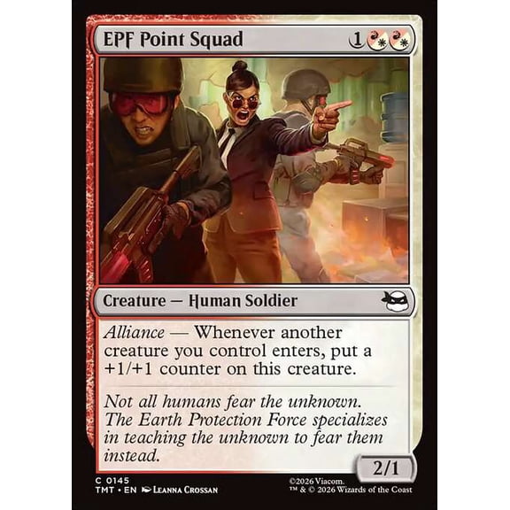 MtG Teenage Mutant Ninja Turtles Common EPF Point Squad [FOIL] #145