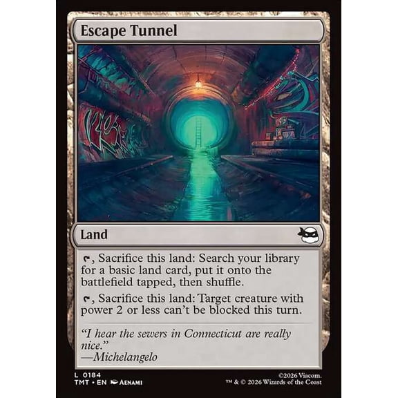 MtG Teenage Mutant Ninja Turtles Common Escape Tunnel #184