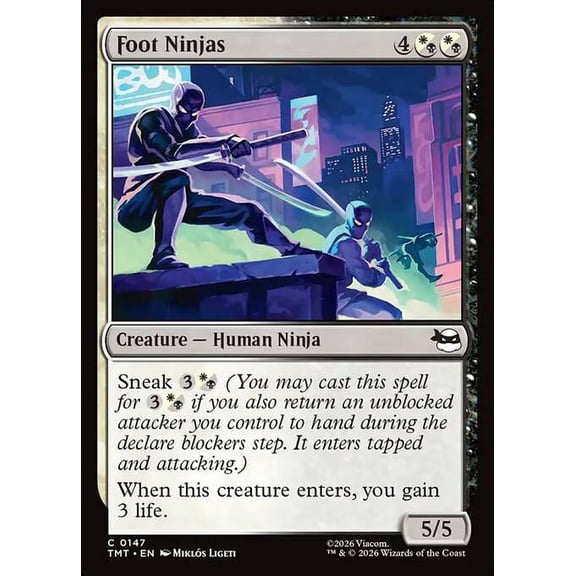MtG Teenage Mutant Ninja Turtles Common Foot Ninjas #147